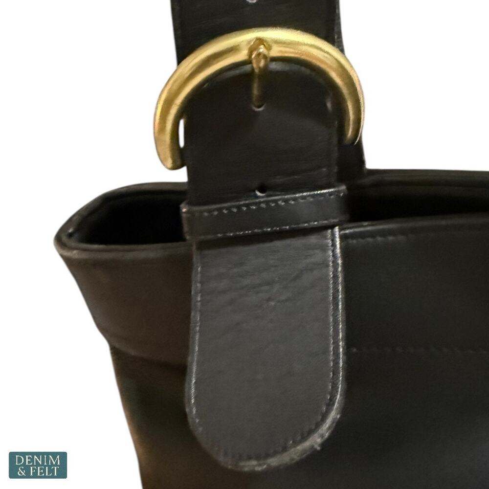 Coach Vintage Soho‎ Lafayette 4140 Black Genuine Leather Tote Shoulder Bag - Picture 12 of 13
